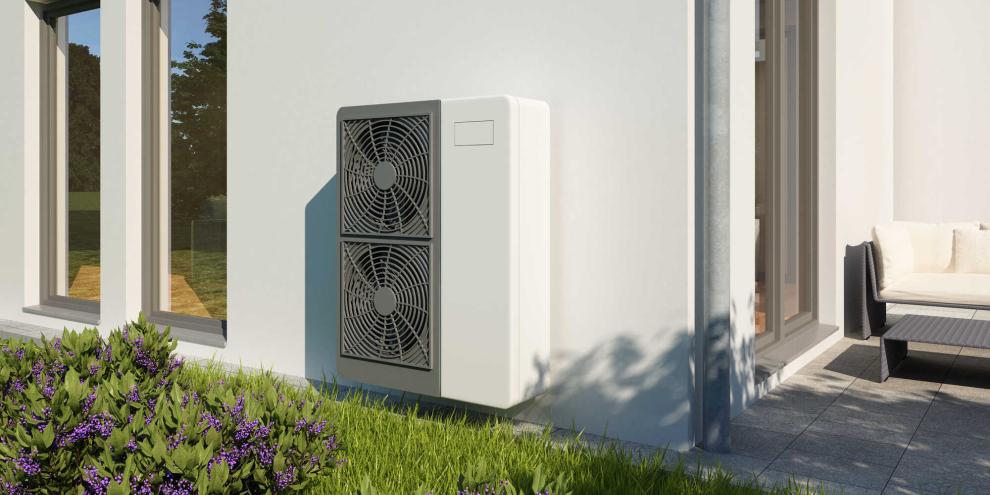 Wärmepumpen können im Sommer auch Gebäude kühlen anstatt zu heizen.