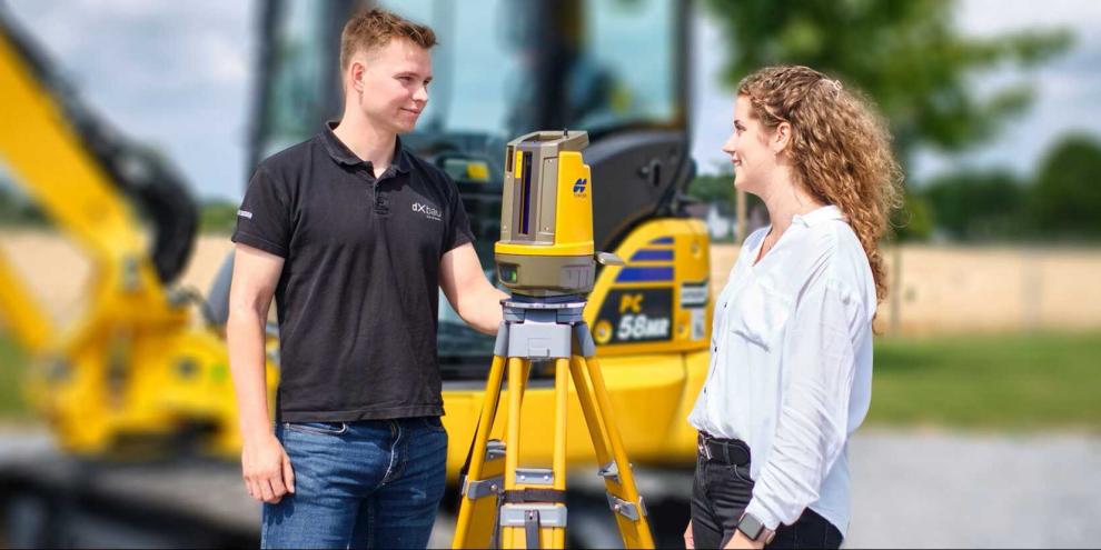Digitale Vermessung sind ein Standbein, mit dem das junge Unternehmen seine Kundschaft aus dem Baugewerbe überzeugen möchte.