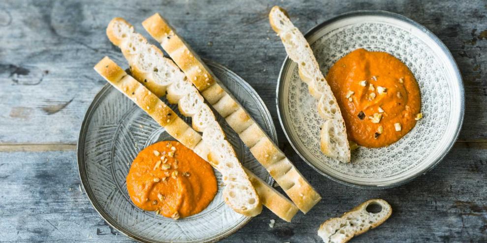 Muhammara – pikanter Paprika-Walnuss-Dip