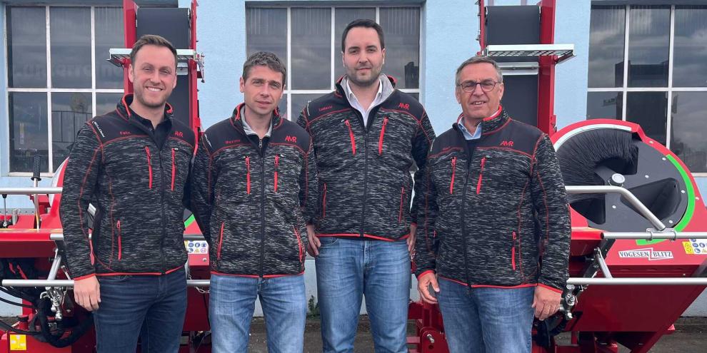 Geschäftsführung neu aufgestellt: Felix Unterreiner (v. links), Maxime Vervaux, Ludovic Fava, Gert Unterreiner