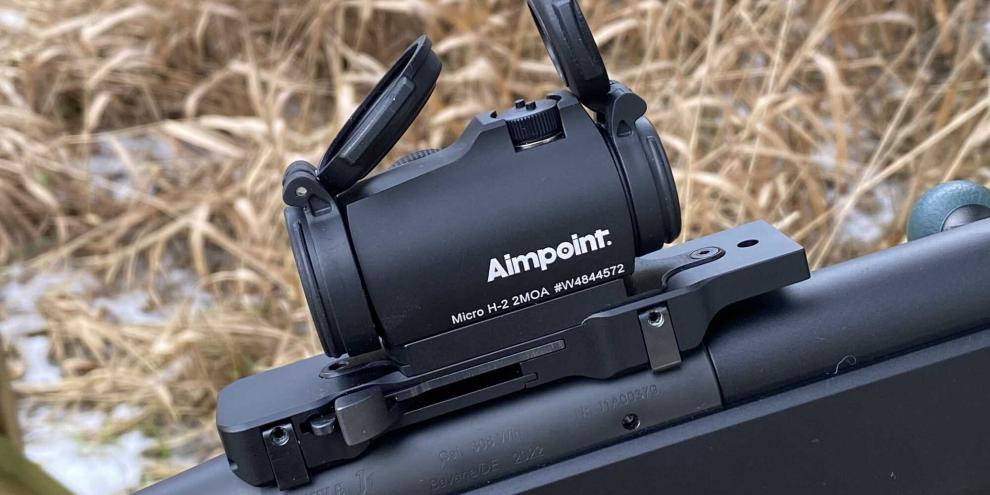 Starke Verbindung: Aimpoint Micro H-2 und Henneberger HMS Swift Schnellspannmontage für Blaser R93/ R8 und Jakele J1