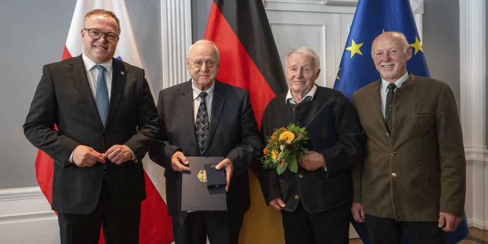Die Ordensverleihung in der Thüringer Staatskanzlei.