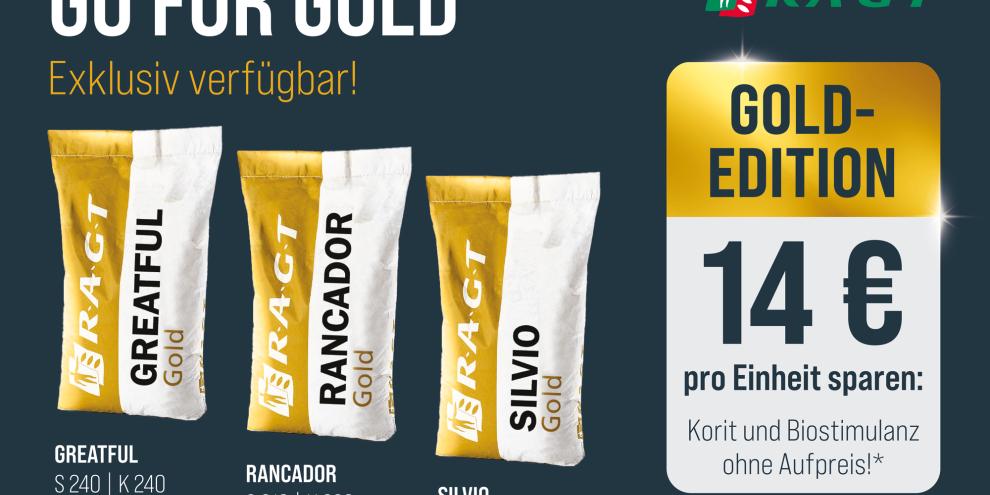 RAGT Maissorten in der Gold-Edition: 14 €/Einheit sparen. RAGT Maissorten in der Gold-Edition: 14 €/Einheit sparen.