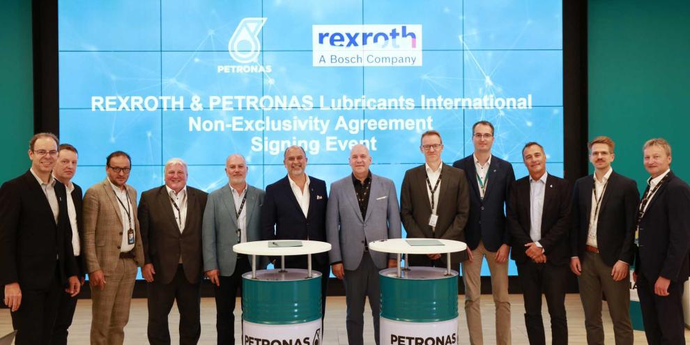 Bosch Rexroth und Petronas Lubricants International haben eine Kooperation bekannt gegeben.