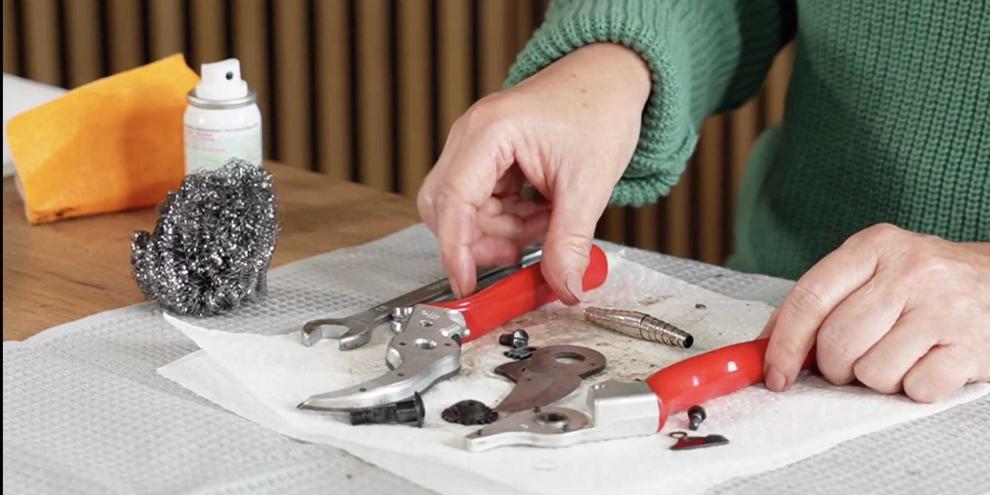 Schnittwerkzeuge sollten hin und wieder gründlich gereinigt werden.