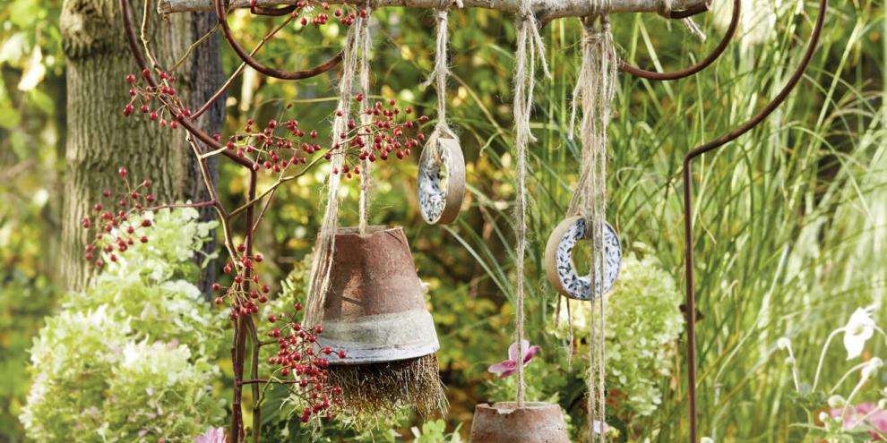 Deko-Tontopf-Vogelfutter