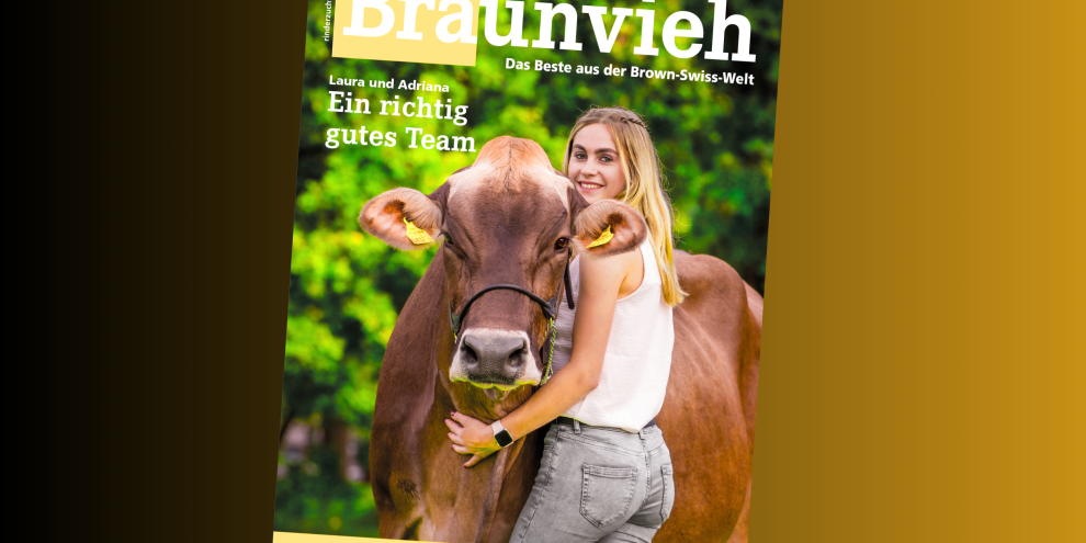 Laura Rhomberg und ihre Kuh Adriana