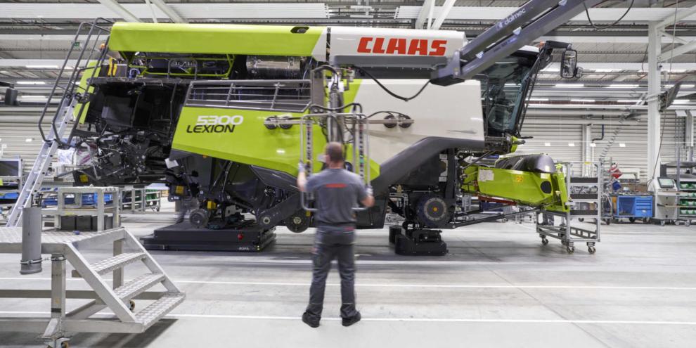 Symbolbild: Claas ist laut der Analyse stark mit seiner Produktion in Europa vertreten.