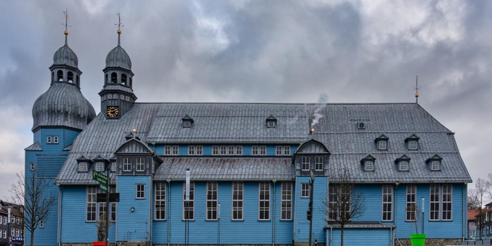 Die Marktkirche in Clausthal-Zellerfeld ist die größte Holzkirche Deutschlands.