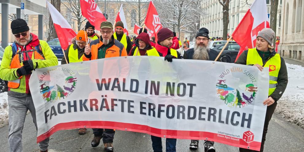 Forst-Warnstreik in Hannover