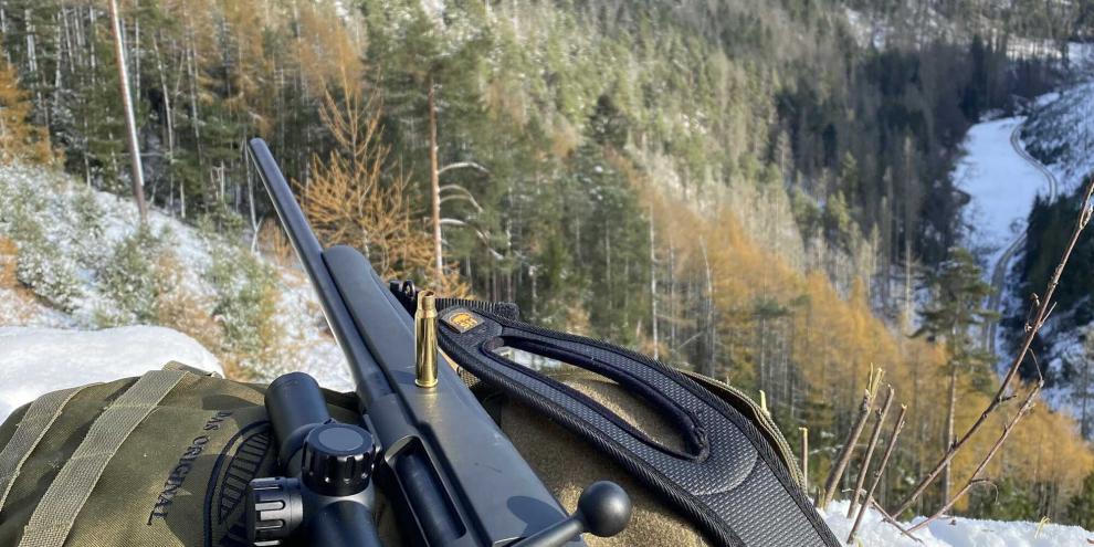 Leere Hülse auf der Waffe – der letzte Schuss im Treiben sorgte dann doch noch für persönliches Waidmannsheil.