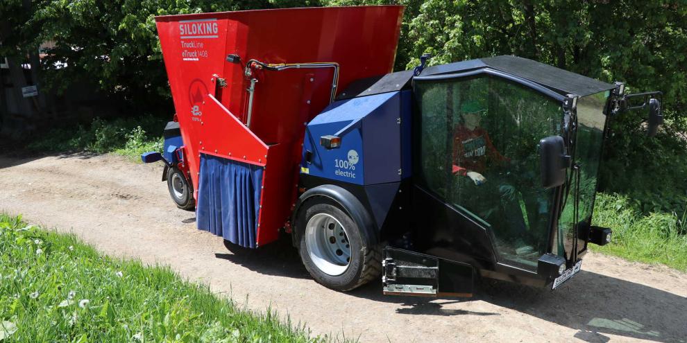 Alternative Antriebssysteme, wie hier in dem älteren Siloking Futtermischwagen werden gefördert.