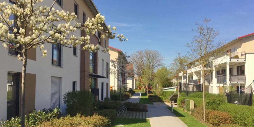 Wohnanlage-Vorgärten-dobeStock_201474030