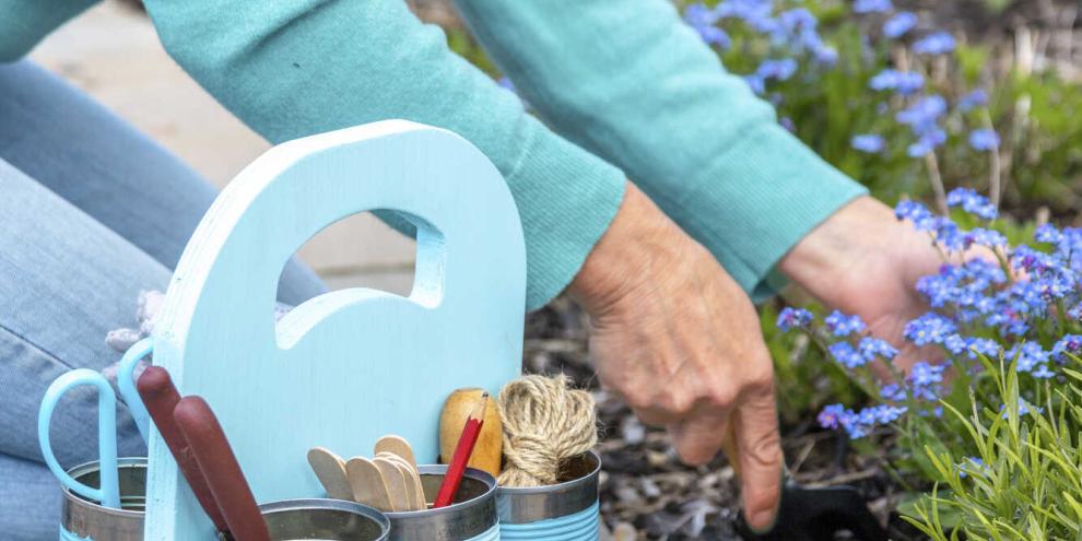Mit der selbstgebauten Werkzeug-Box ist stets alles griffbereit.
