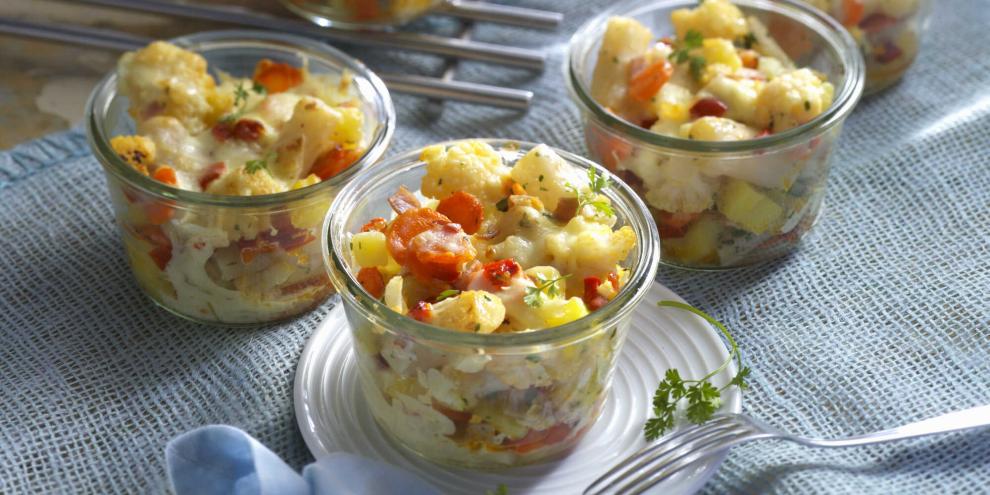 Buntes Gemüsegratin