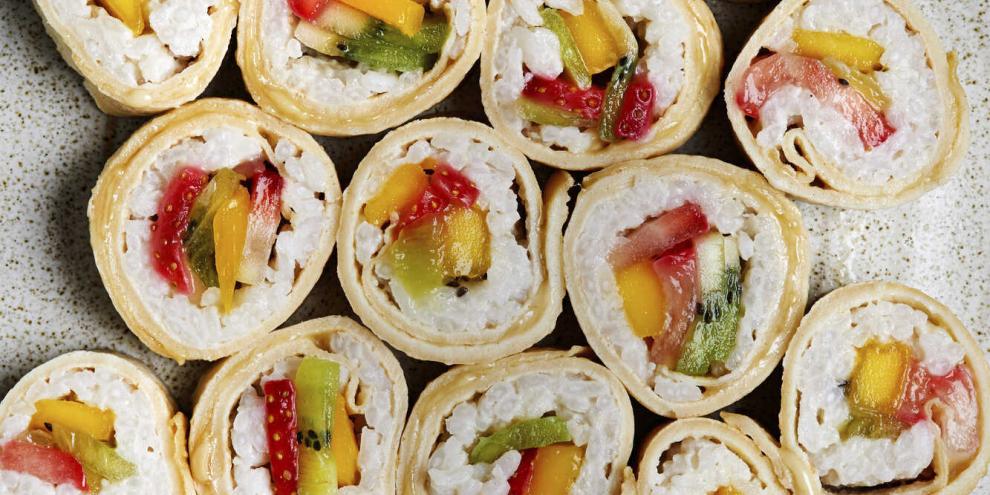 Süßes Sushi zum Dessert