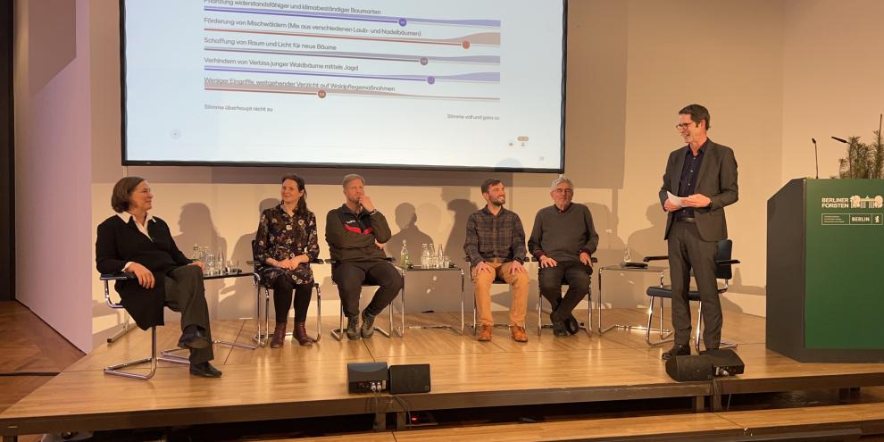 Podiumsdiskussion zur Waldvision 2065 der Berliner Forsten am 13. Februar im Deutschen Historischen Museum
