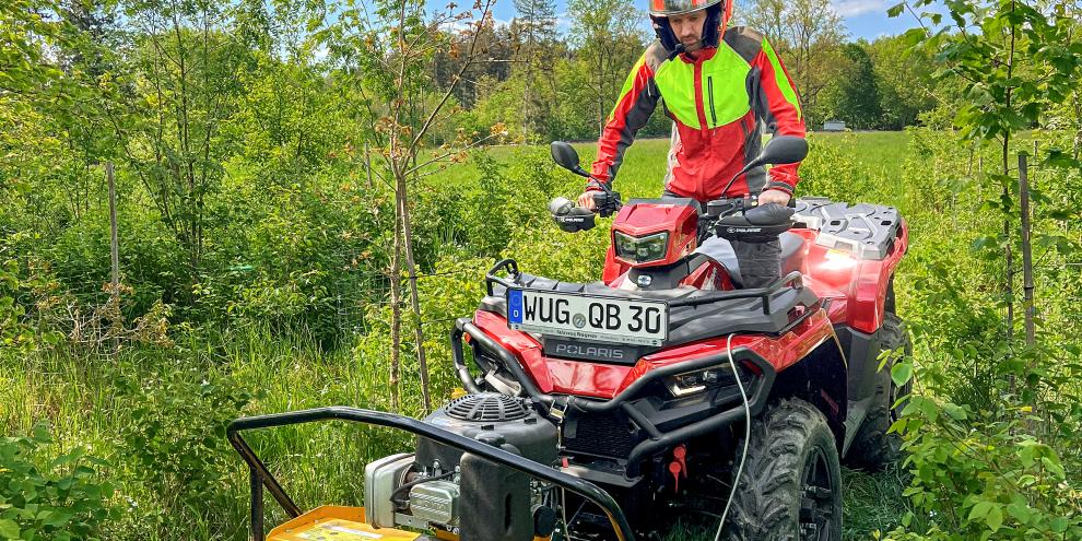 Mit dem richtigen Zubehör geht es in den Forst.