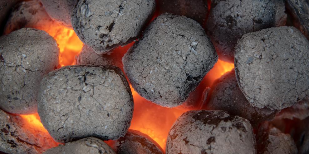 Mit dem bloßen Auge sieht man Holzkohle ihre Herkunft nicht an.