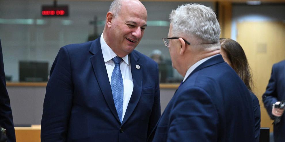 Ex-Agrarminister Griechenlands: Konstantinos Tsiaras (l.)