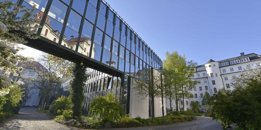 Das Gebäude der Thüga-Hauptverwaltung in München.