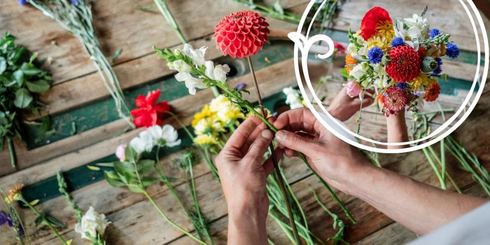 Sommerblumen zu Sträußen arrangieren mit Swetlana Osmers