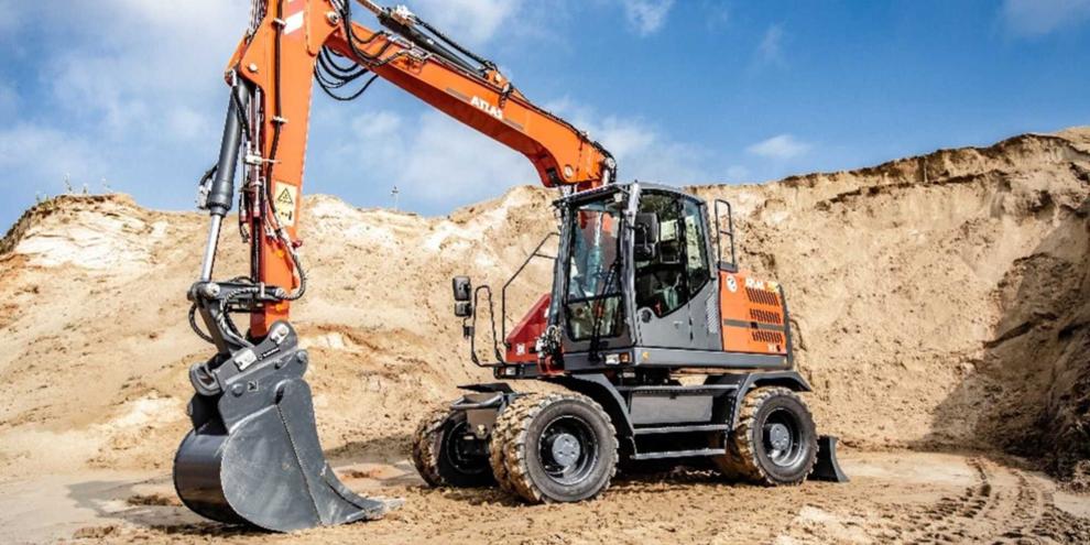 Ein Atlas-Mobilbagger im Einsatz: Buhler Versatile will den Baumaschinenhersteller aus Niedersachsen übernehmen.