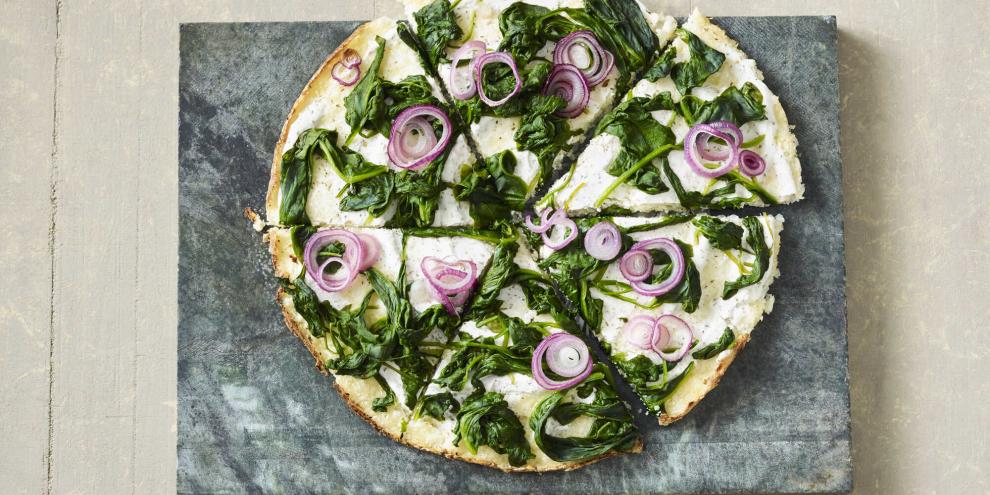 Glutenfrei, kohlenhydratarm und ballaststoffreich: Blumenkohlboden