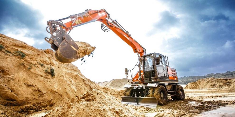 Ein Atlas-Mobilbagger im Einsatz: Buhler Versatile will den Baumaschinenhersteller aus Niedersachsen übernehmen.