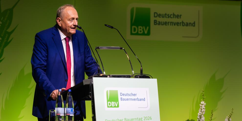 Bauernpräsident Rukwied spricht auf dem Bauerntag in Freiburg