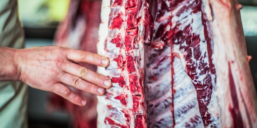 Schlachthof: Schweinefleisch