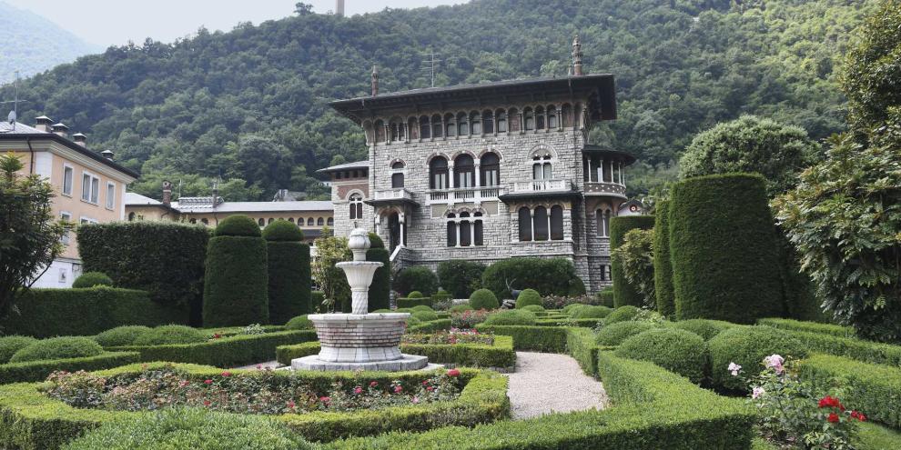 Blick auf die Villa der Familie Beretta in Gardone. Seit mehreren Hundert Jahren ist das Haus der Stammsitz der Berettas.