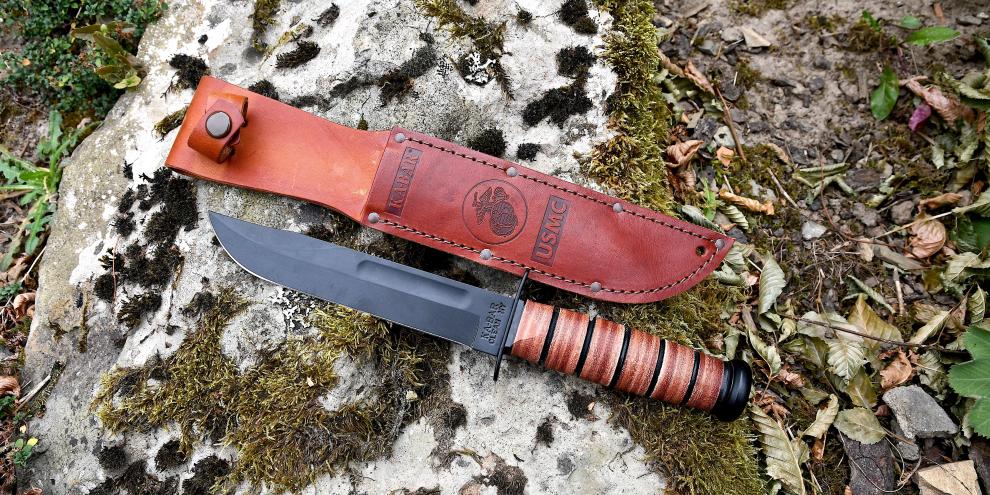 Das KA-BAR-Messer ist seit dem Zweiten Weltkrieg beim US-Militär im Einsatz. Es basiert auf einem Jagdmesser.