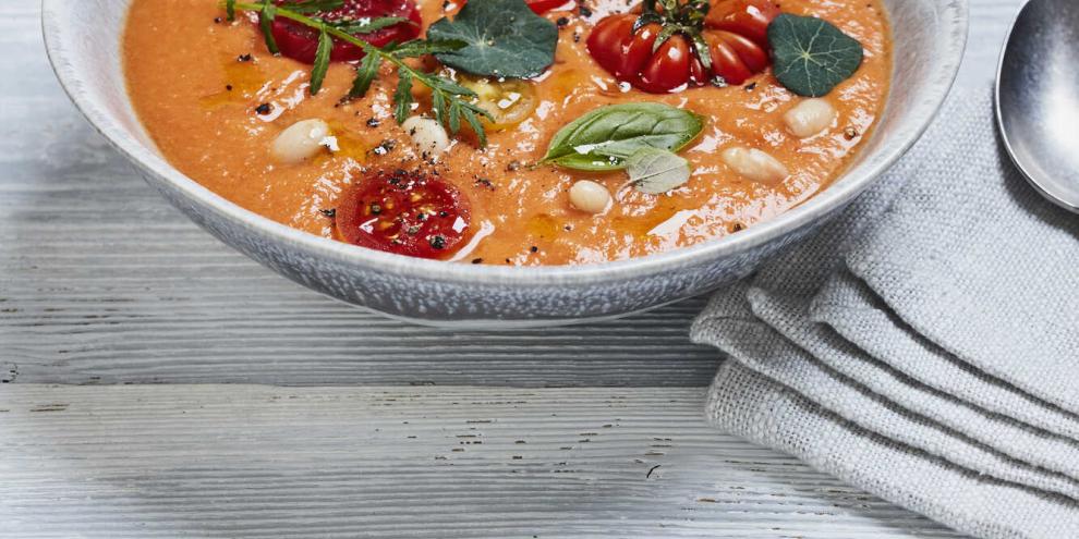 Schnell gemacht: cremige Tomatensuppe
