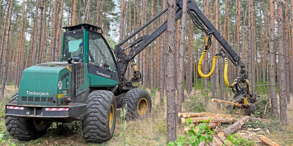 Der 25 Jahre alte Timberjack 770 macht immer noch eine gute Figur.