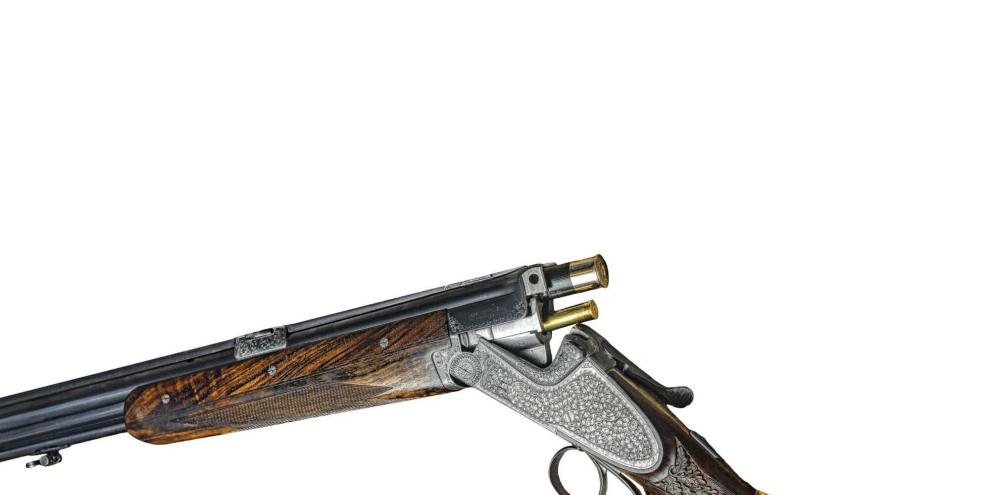 Nun mit Rand und leistungsstärker: Bei dieser Bockbüchsflinte Merkel 213E wurde das Kugelkaliber von .30-06 Spr. auf .30 R Blaser abgeändert.