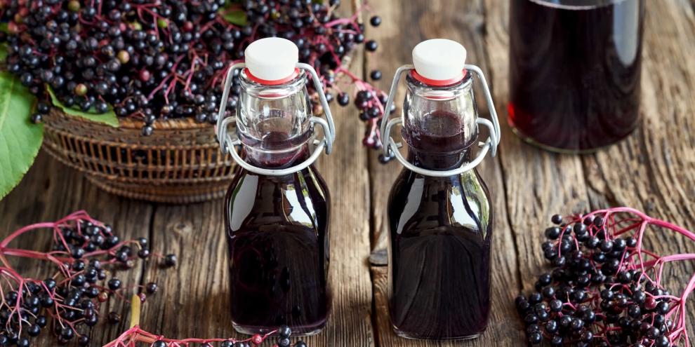 Purer Holunderbeerensaft – schnell und einfach selbstgemacht.