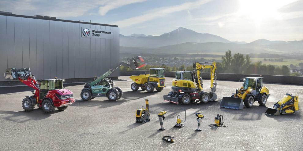 Die Wacker Neuson Group bietet ein breites Sortiment an Baumaschinen. Zudem gehören die beiden Lader-Spezialisten Kramer Allrad und Weidemann zum Unternehmen.