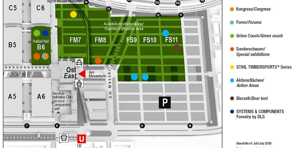 Lageplan der Interforst 2026