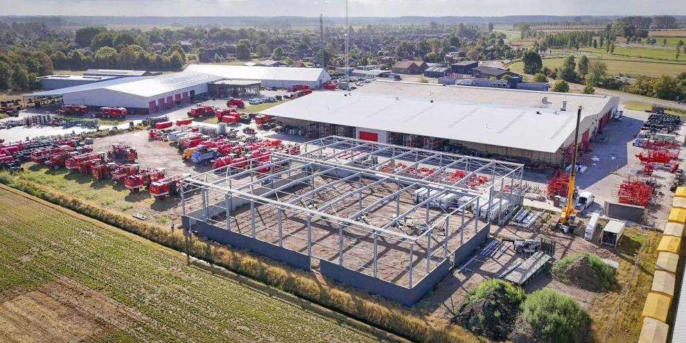 Vervaet baut derzeit eine neue Lackier- und Pulverbeschichtungsanlage.