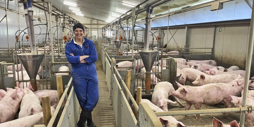 Heike Wattendrup-Nordhoff war neugierig, wie die Klimabilanz ihrer Schweinemast ausfällt.