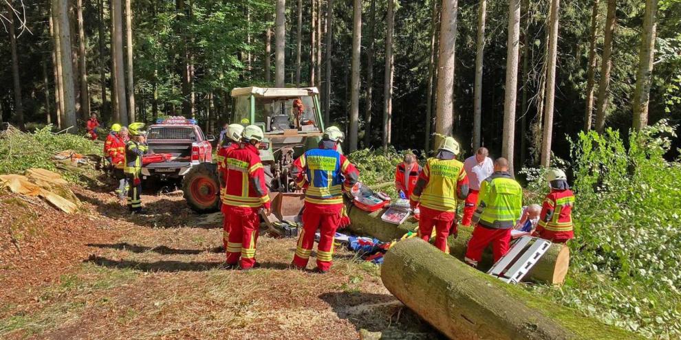 Eine couragierte Ersthelferin hat einen verunfallten Waldbauern befreit. Sie setze sich kurzerhand in seinen Traktor - und fuhr los.