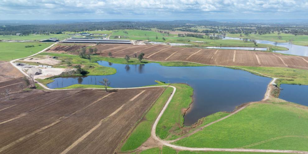 Eine landwirtschaftliche Fläche in Australien
