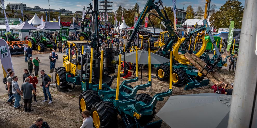 Forstmaschinen zum Anfassen: 42.000 Besucher nutzten Mitte Oktober 2026 die Gelegenheit, sich in München über den geballten Stand der Technik zu informieren.