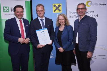 Artur Riegler Verleihung Josef-Steininger-Urkunde