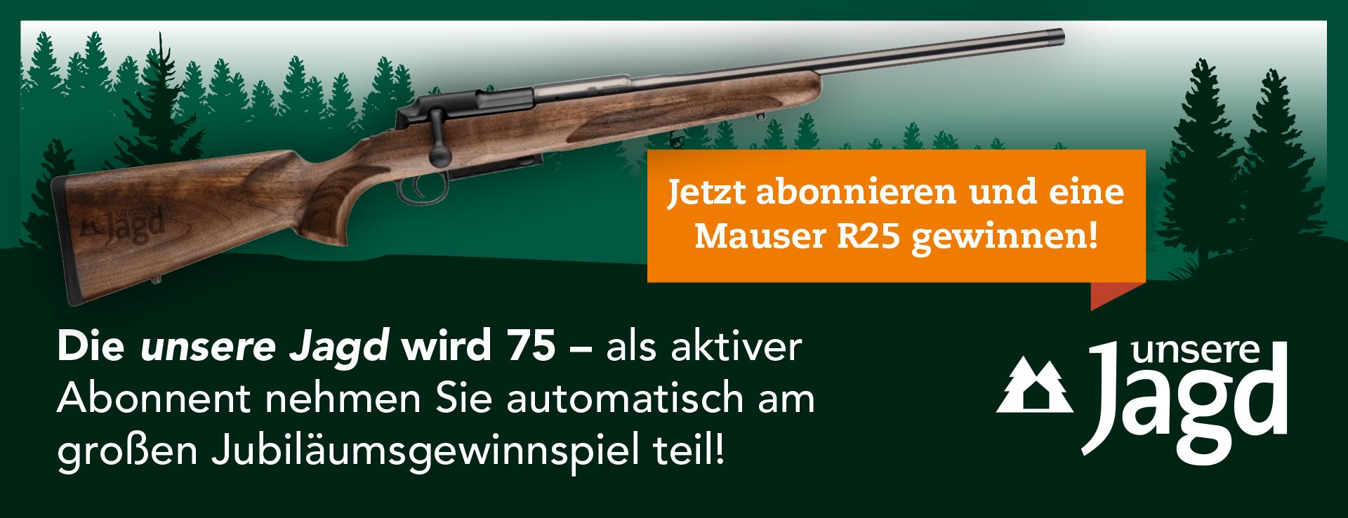 Die unsere Jagd wird 75 Jubiläumsgewinnspiel