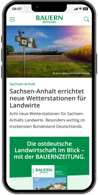 Smartphone Website BAUERNZEITUNG