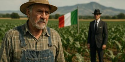 Die Mafia mischt in der Landwirtschaft Italiens kräftig mit. (Symbolfoto, mit KI erstellt)