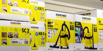 Kärcher Produkte im Regal