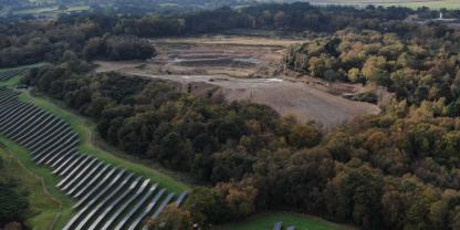 Ein großer Solarpark in Großbritannien 